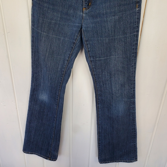 Michael Kors Women's 6 Mid Rise Bootcut Denim Blue Jeans - Picture 3 of 11